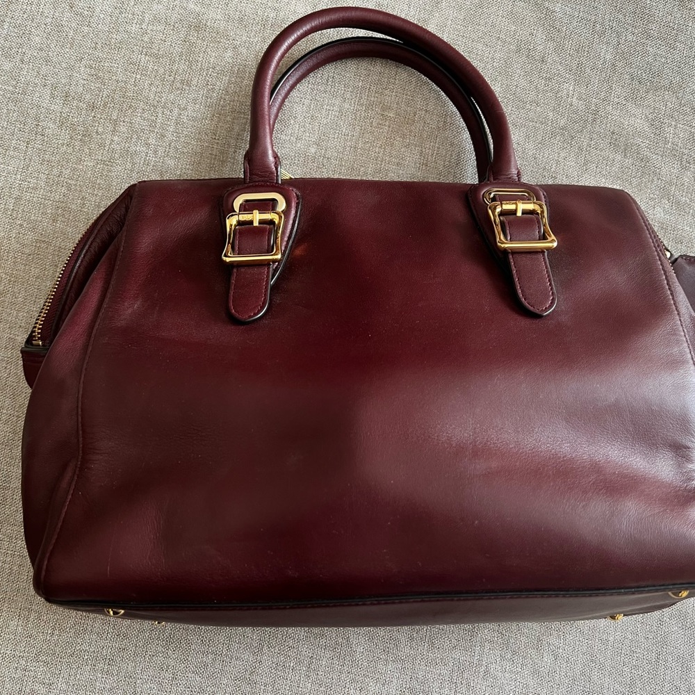 Ralph Lauren Satchel.   Cognac brown.
